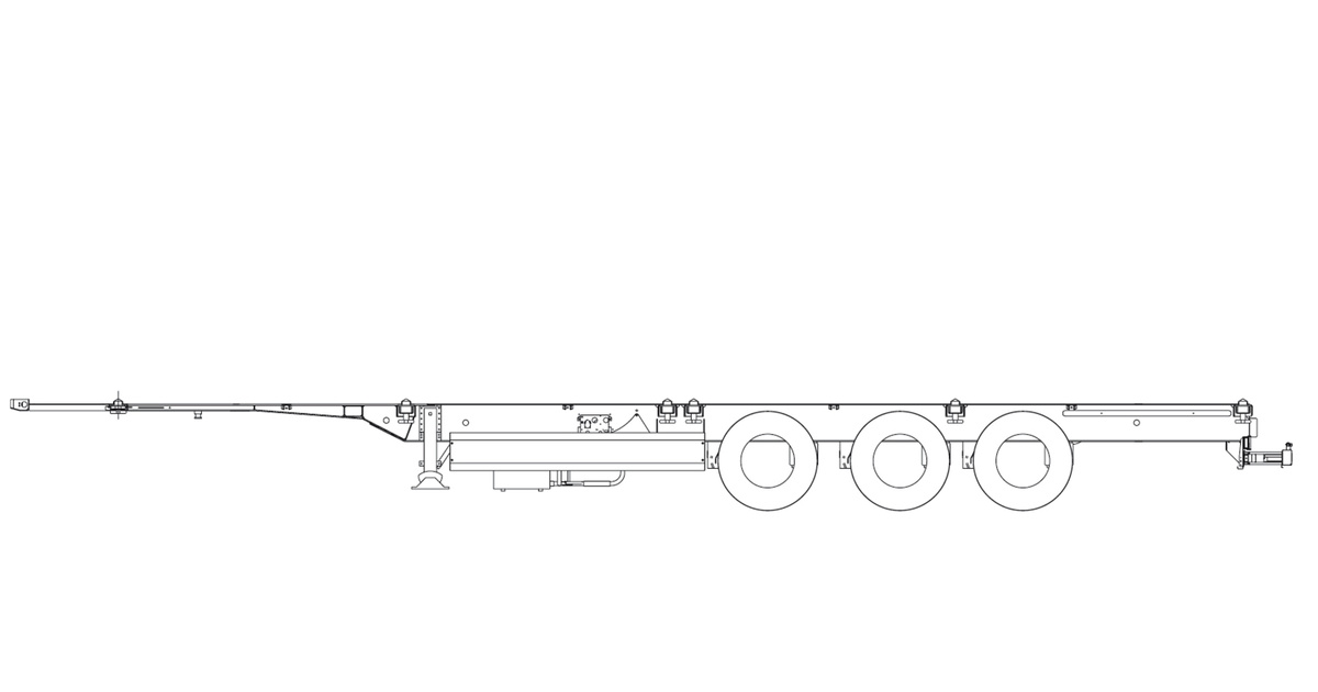 Container Chassis Trailer for Shortterm Rental